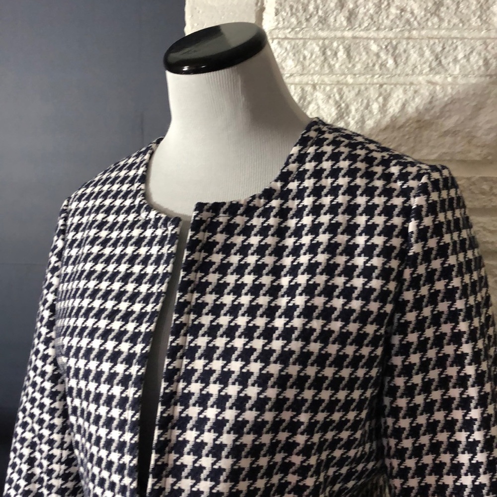 Talbots Houndstooth Blazer With Side Pockets - image 2